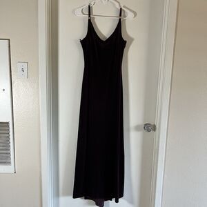 Vtg Michaelangelo Formal Maxi Dress Evening Gown Velvet 90s Whimsy Goth burgundy